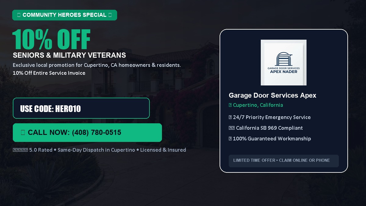 10% OFF Senior Citizens (65+) & Military / Veteran Community Discount in Cupertino, CA